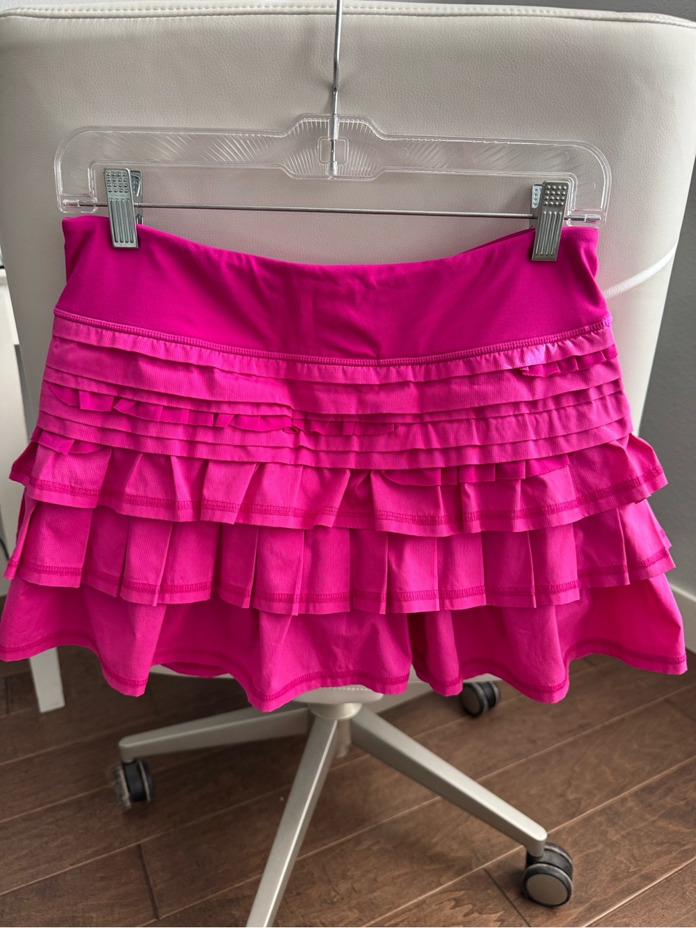lululemon athletica Hot Pink Layered Ruffled Mini Skirt